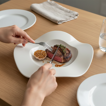 Contemporary Ceramic Dinner Plate