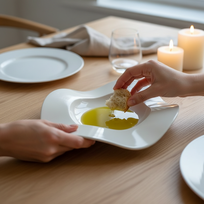 Contemporary Ceramic Dinner Plate