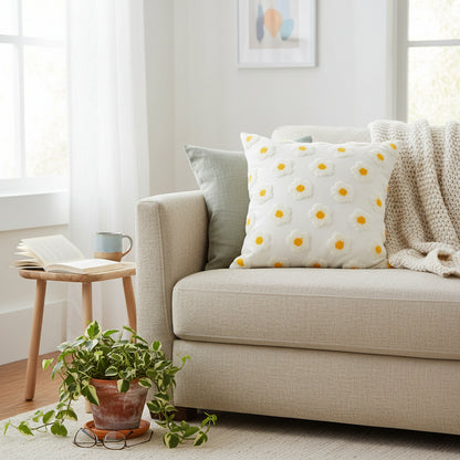 Embroidered Tassel Sofa Cushion Cover