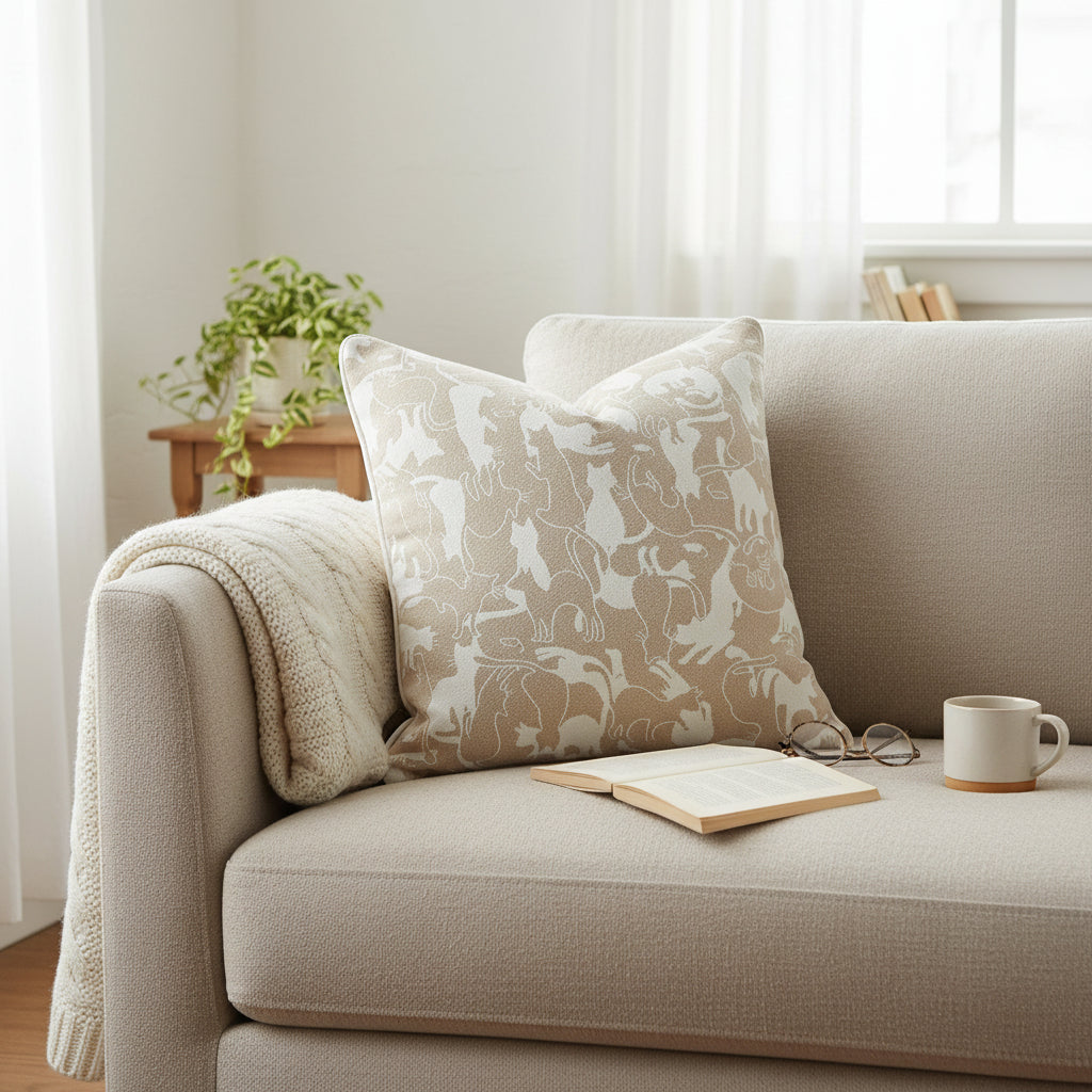 Oat Texture Sofa Cushion Cover
