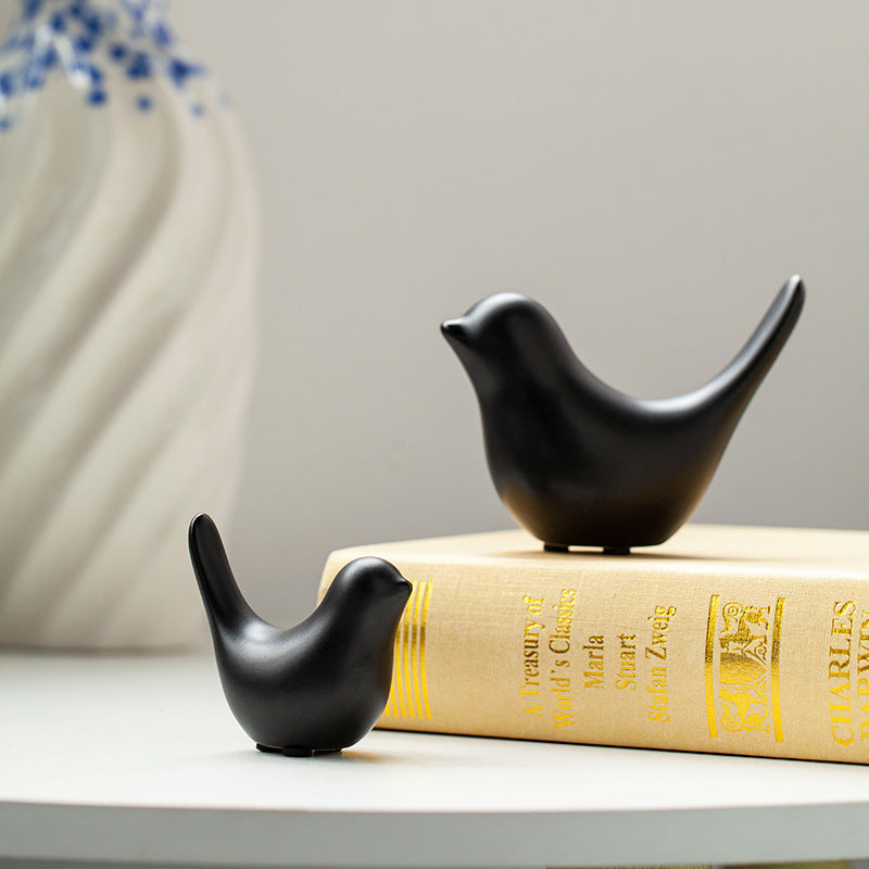 Nordic Minimalist Ceramic Bird Decor