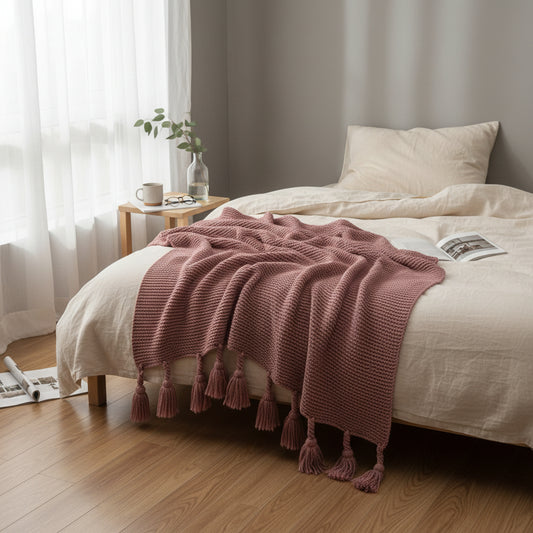 Knitted Throw Blanket