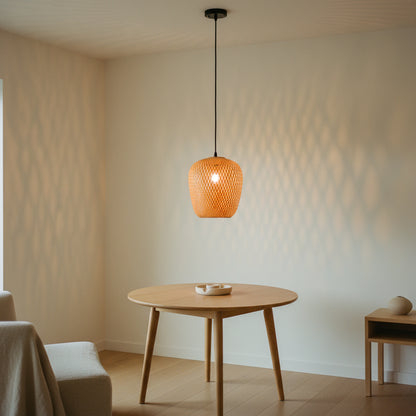 Bamboo Three-Head Pendant Light