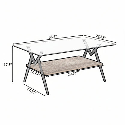 Rectangular Glass Coffee Table