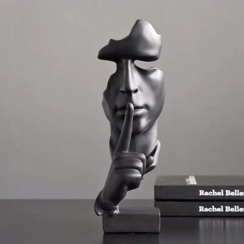 Abstract Face Art Sculpture