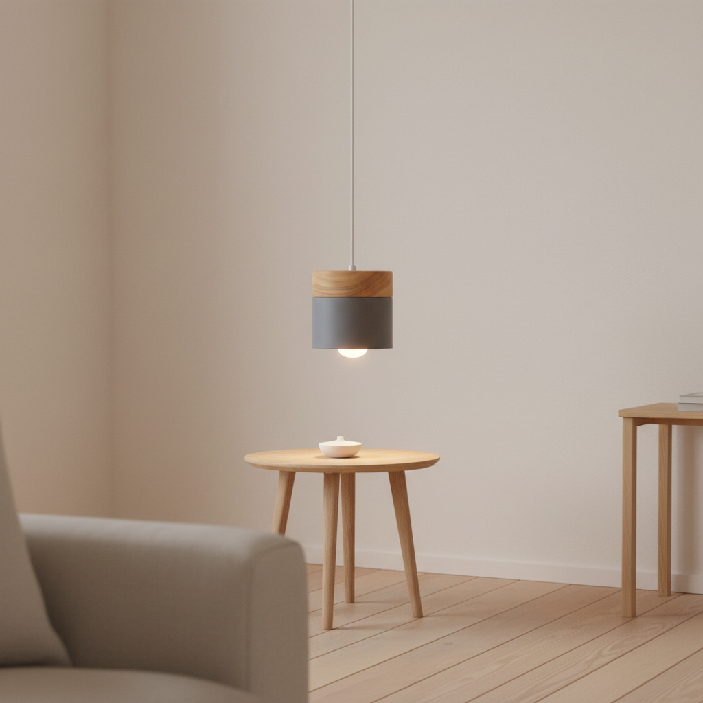 Solid Wood Nordic Pendant Light