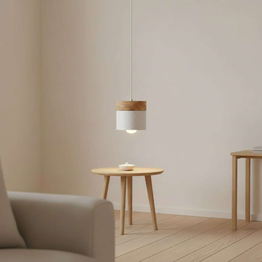 Solid Wood Nordic Pendant Light