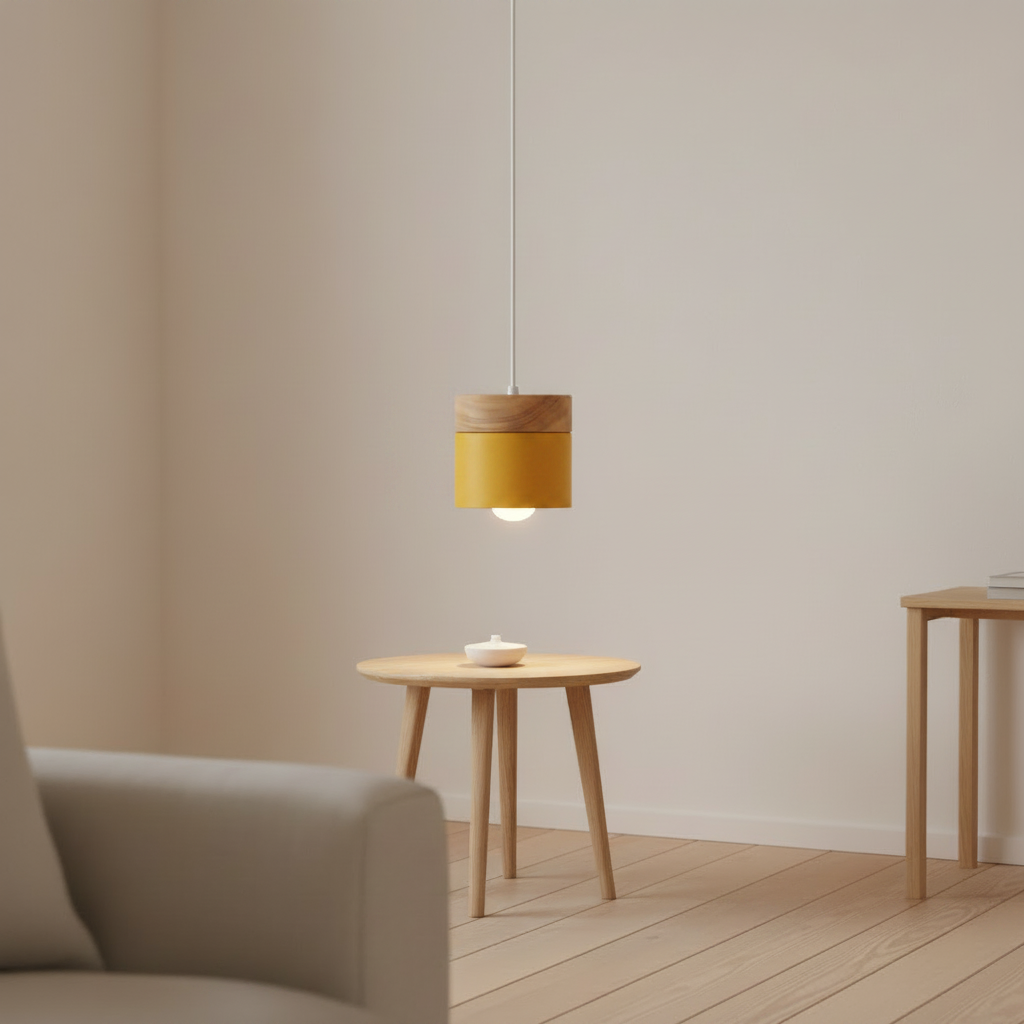 Solid Wood Nordic Pendant Light