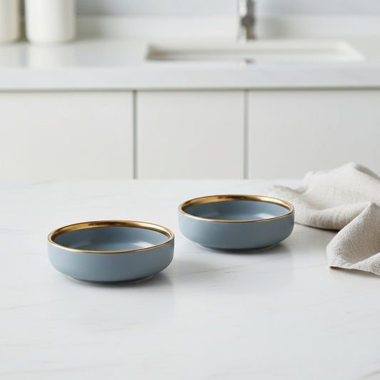 Nordic Gold Trim Ceramic Dinnerware