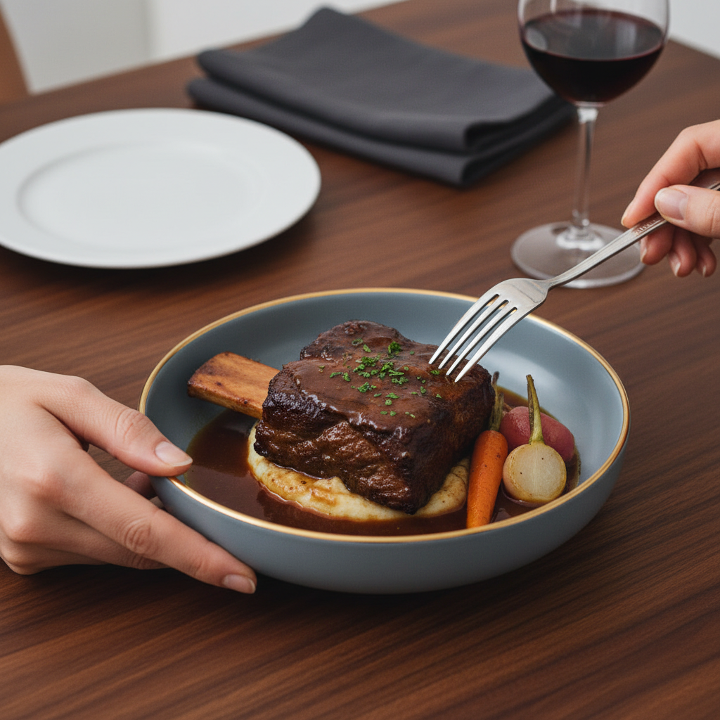 Nordic Gold Trim Ceramic Dinnerware