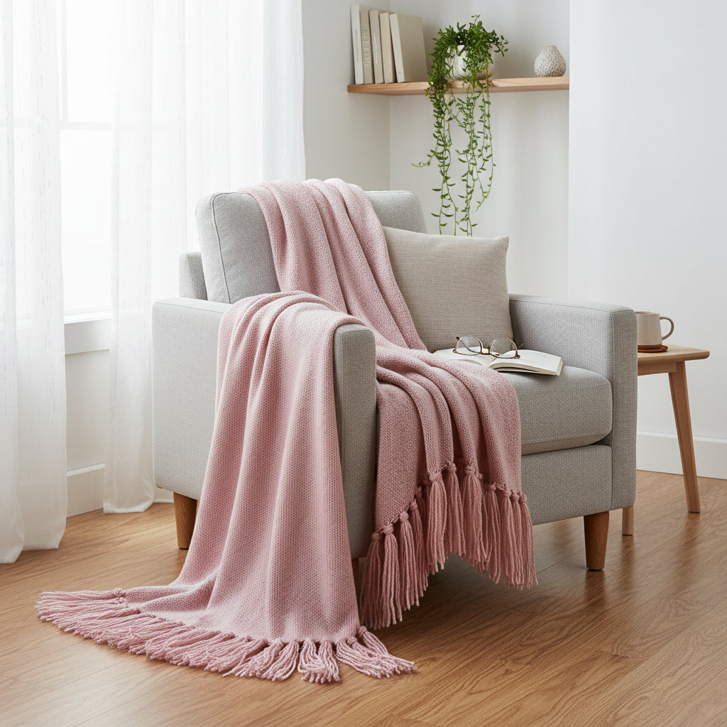 Knitted Throw Blanket