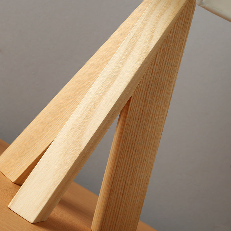 LED Wooden Tripod Bedside Lamp