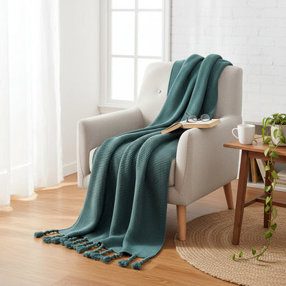 Knitted Throw Blanket