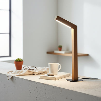 Minimalist Bamboo Bedside Lamp