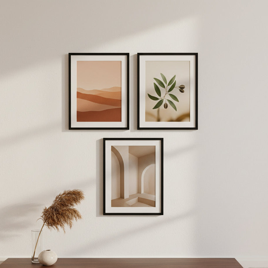Picture Frames, Black (Set of 3)