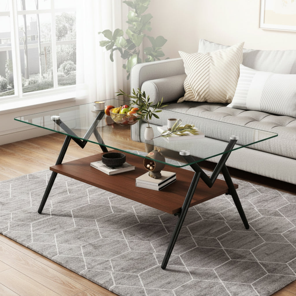 Rectangular Glass Coffee Table