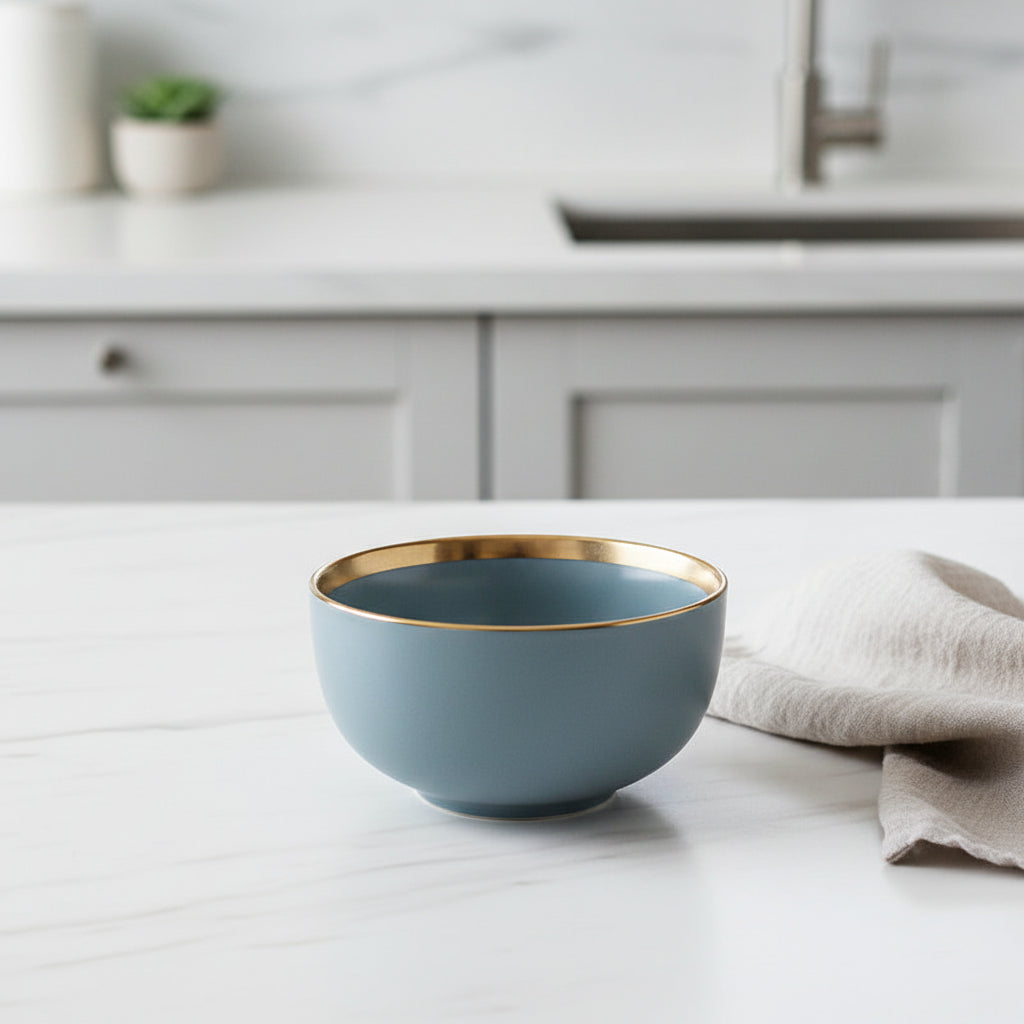 Nordic Gold Trim Ceramic Dinnerware
