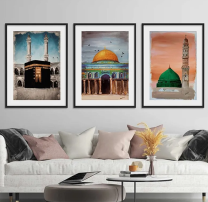 Arabic Mosque Abstract Mural Art