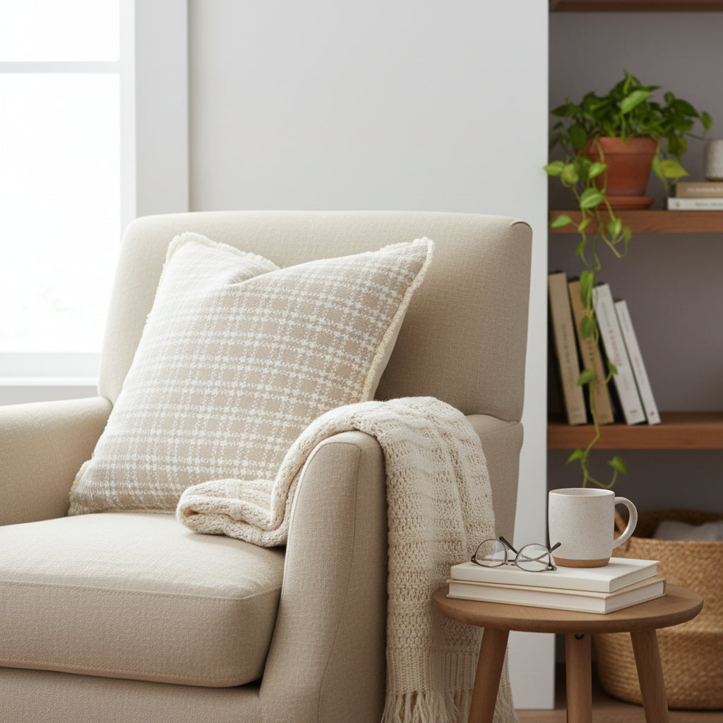 Oat Texture Sofa Cushion Cover