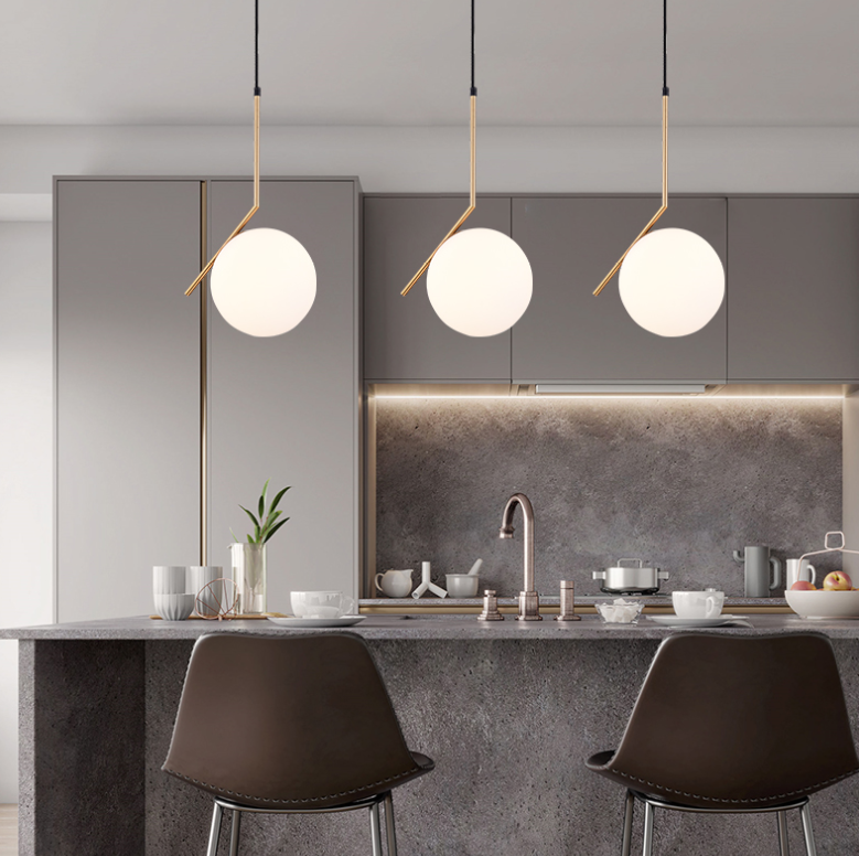 Nordic Glass Ball Pendant Light