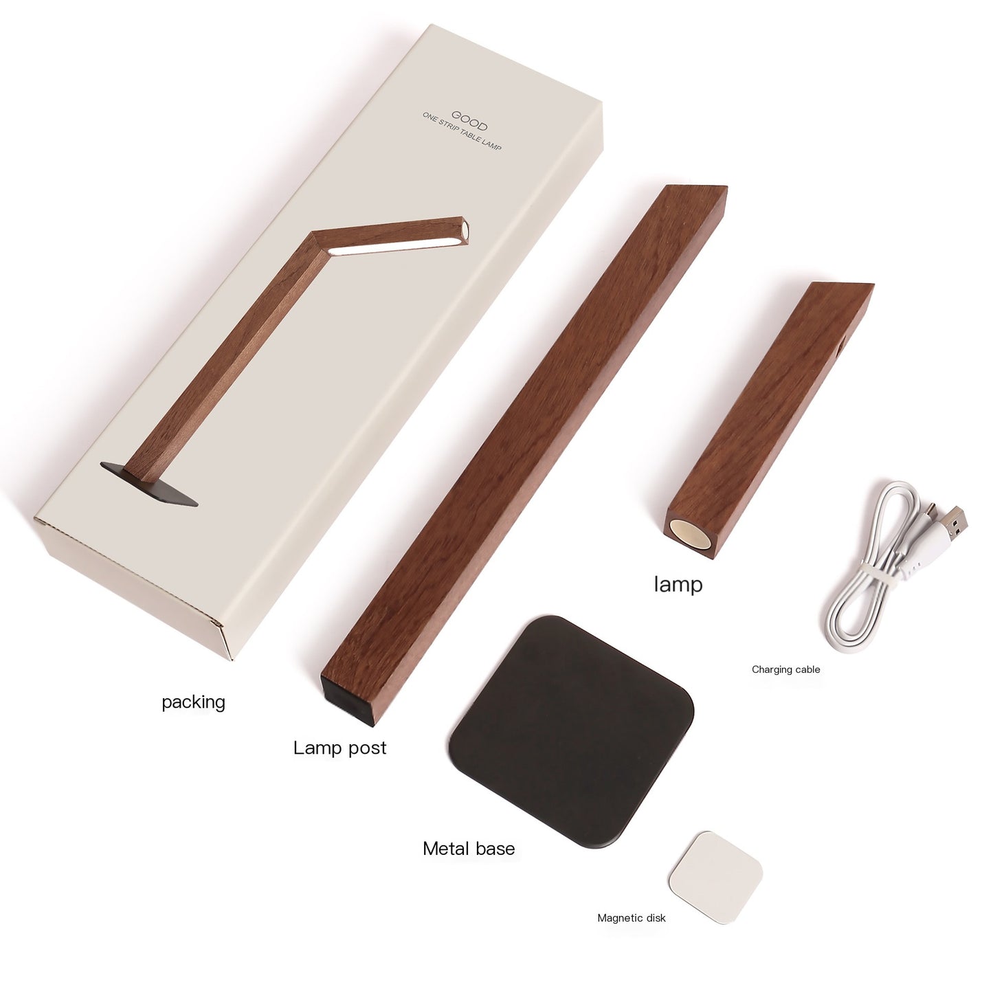 Minimalist Bamboo Bedside Lamp