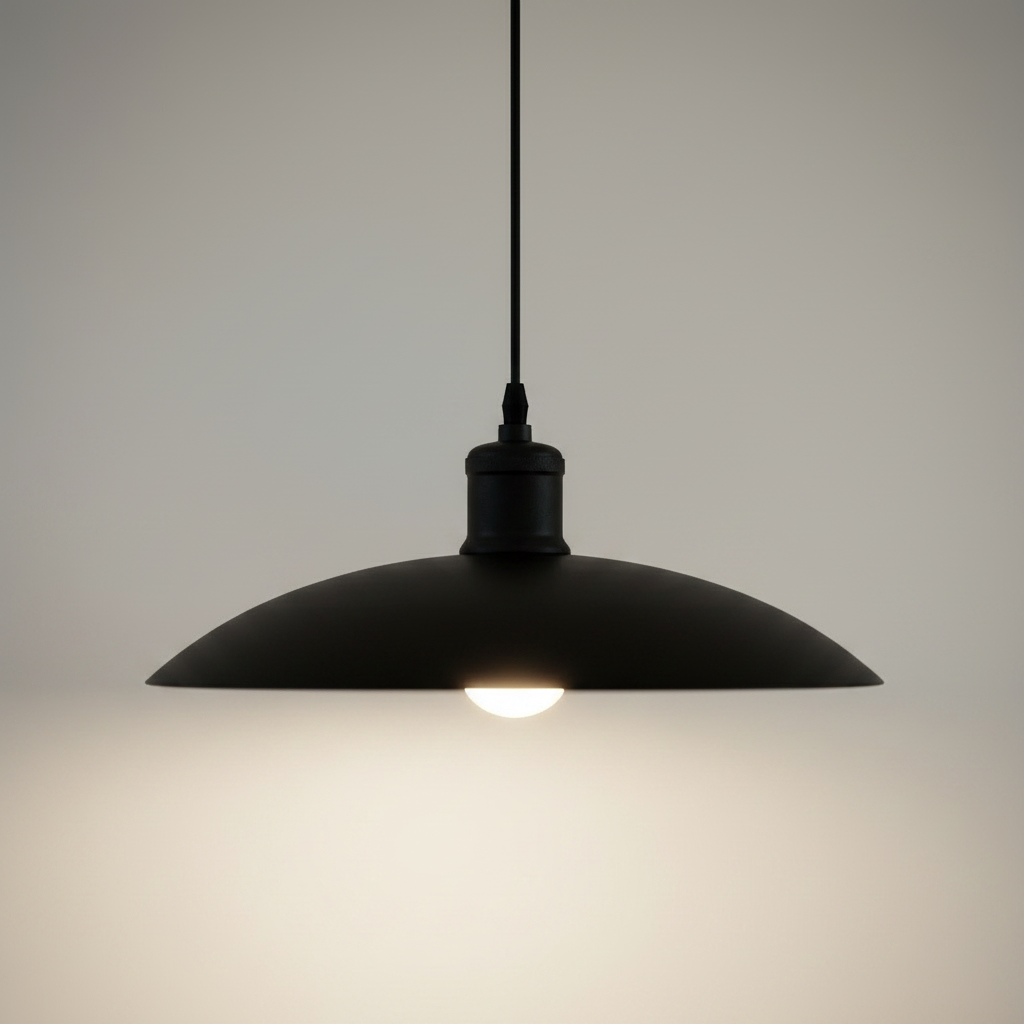 Vintage Wrought Iron Pendant Light