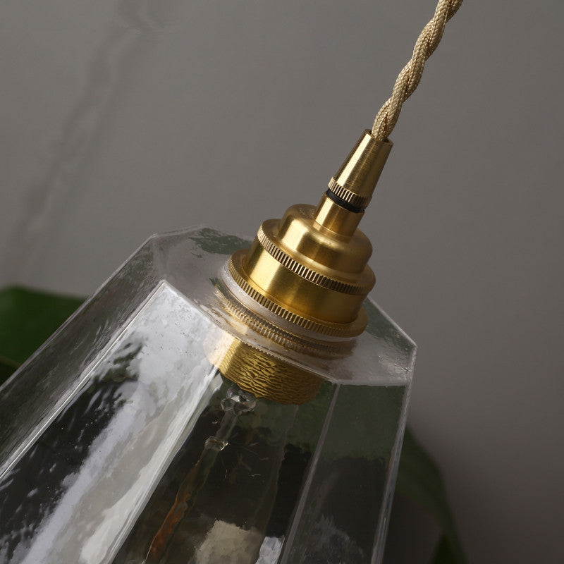 Nordic Brass Glass Pendant Light
