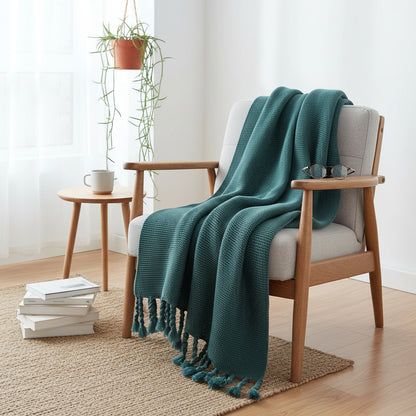 Knitted Throw Blanket