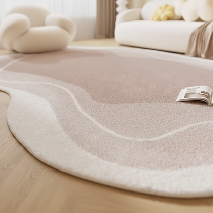 Irregular Shape Modern Area Rug