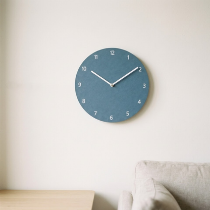 Round Coloured Silent Wall Clock