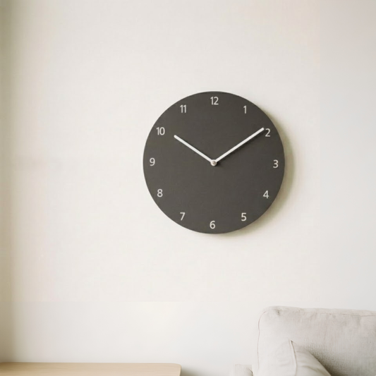 Round Coloured Silent Wall Clock