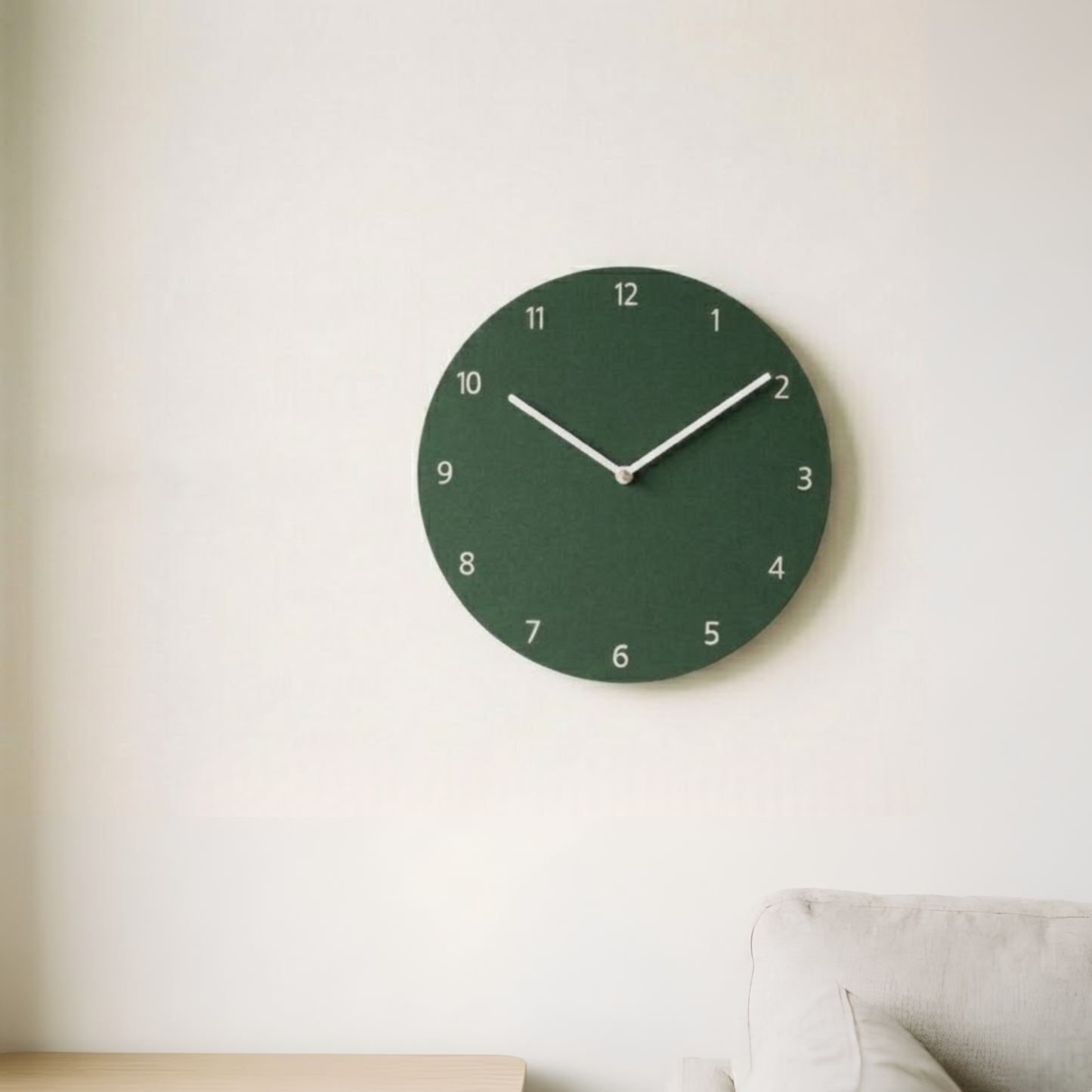 Round Coloured Silent Wall Clock