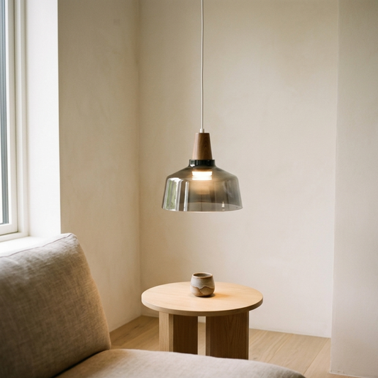 Glass Three-Head Pendant Lamp
