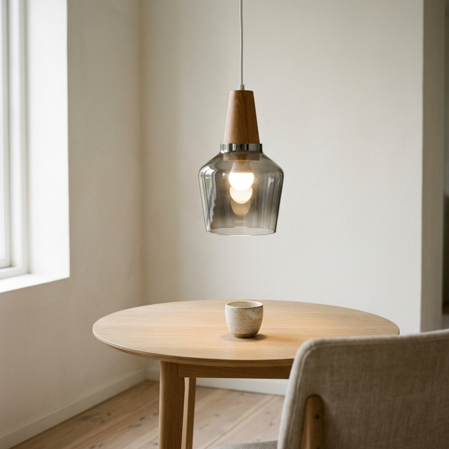 Glass Three-Head Pendant Lamp