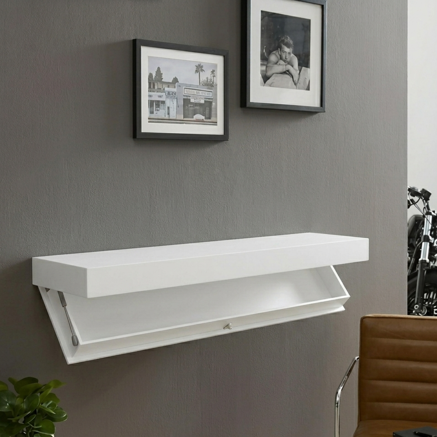 Wall-Mounted Wine Rack Shelf