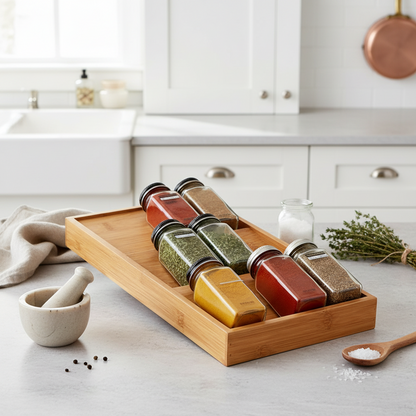 Stylish Wooden Kitchen Serving Tray