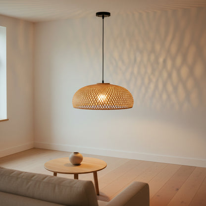 Bamboo Three-Head Pendant Light