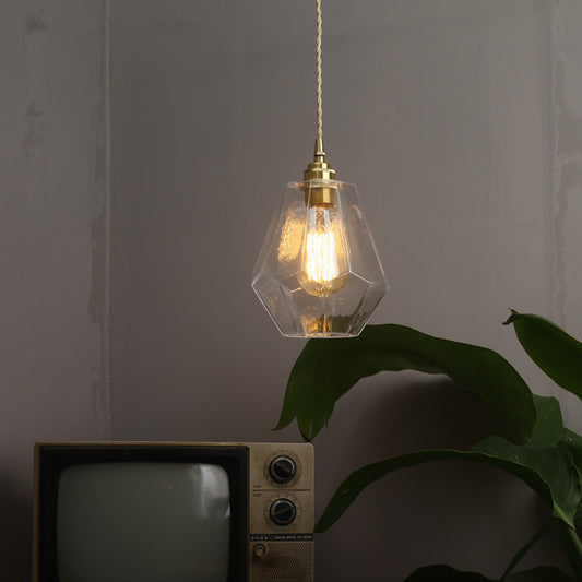 Nordic Brass Glass Pendant Light