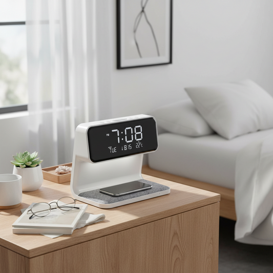 3-in-1 Bedside Lamp Wireless Charger