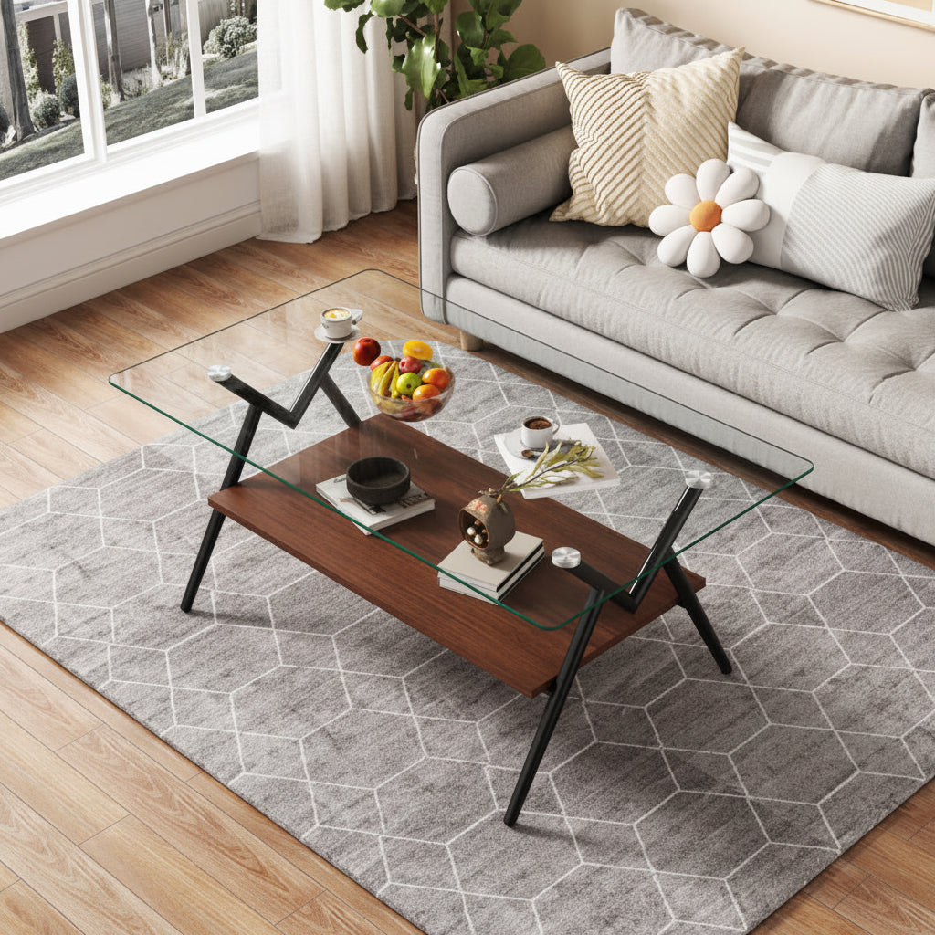 Rectangular Glass Coffee Table