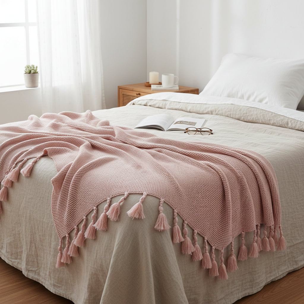 Knitted Throw Blanket