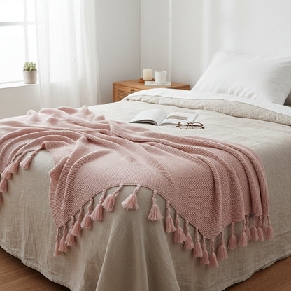 Knitted Throw Blanket