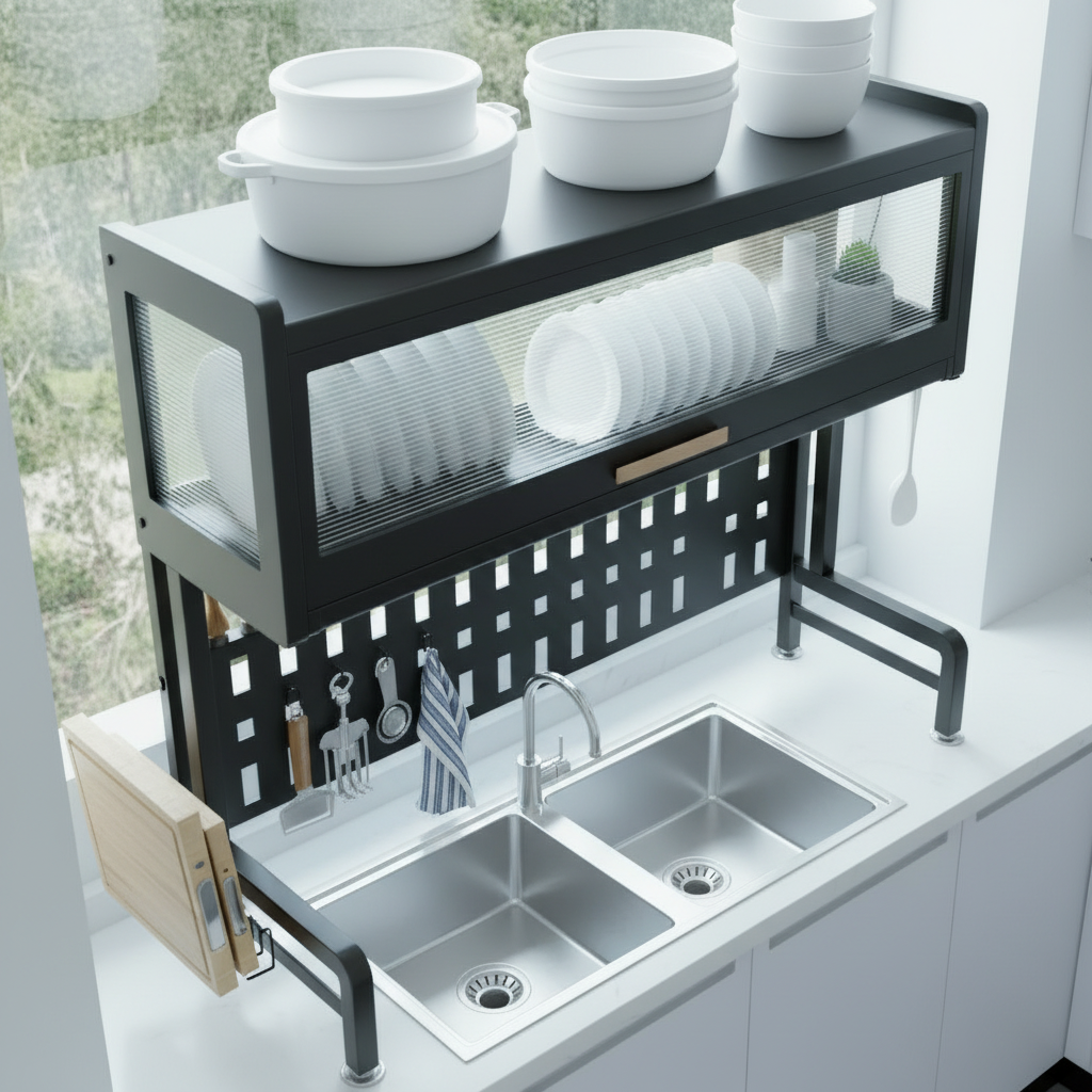 Retractable Kitchen Dish Drain Rack