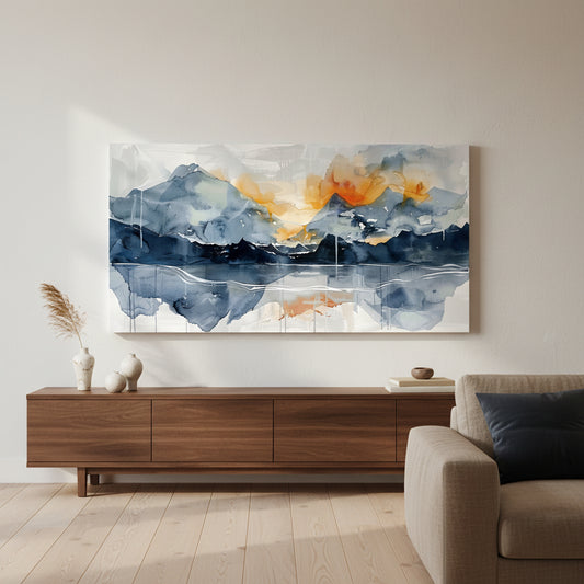 Mountain Landscape Canvas Wall Art